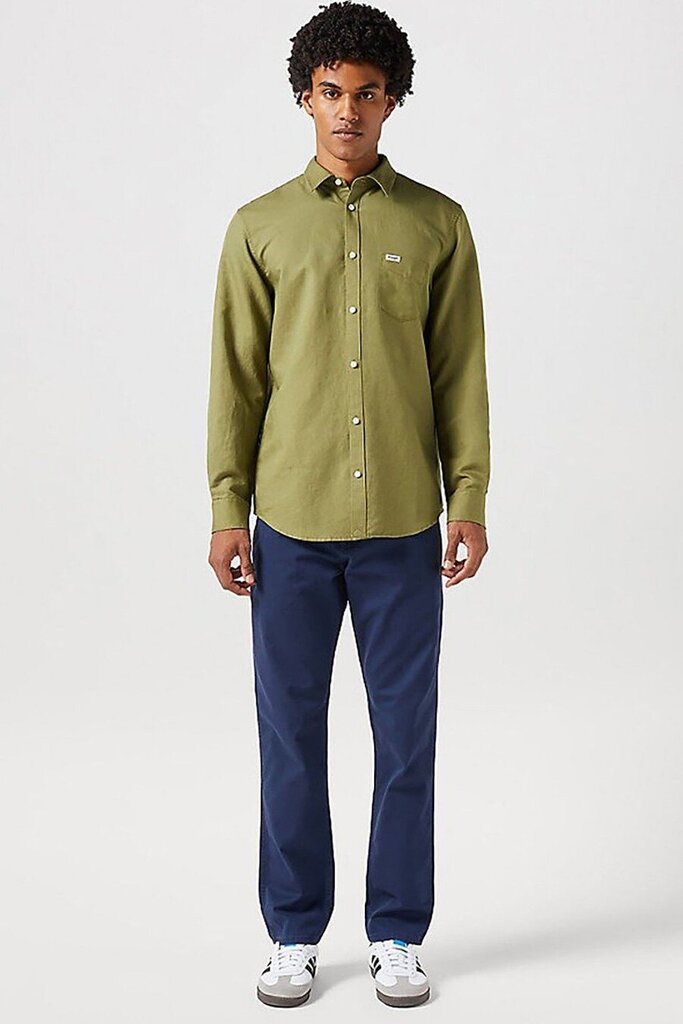 Marškiniai vyrams Wrangler 112352134, žali kaina ir informacija | Vyriški marškiniai | pigu.lt