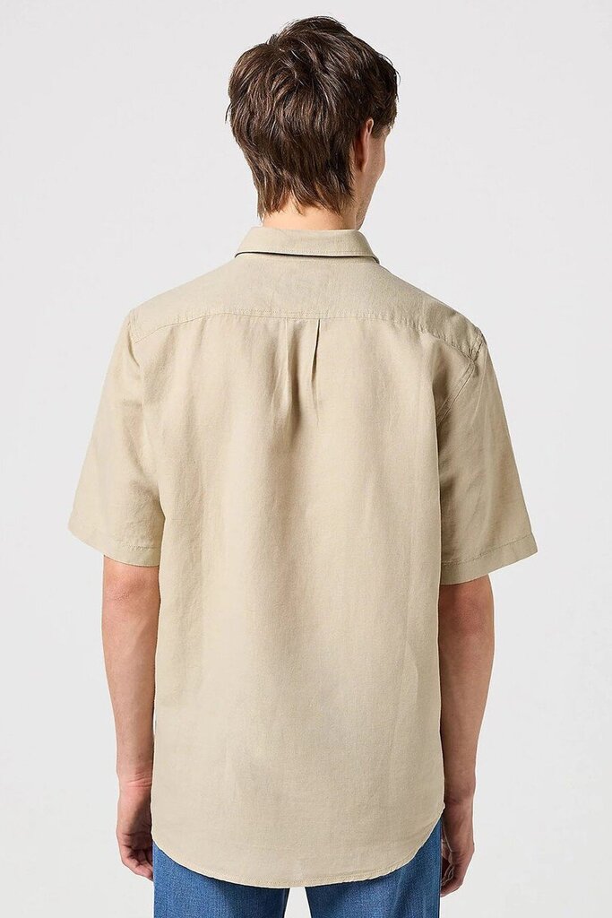 Marškiniai vyrams Wrangler 112352189, smėlo spalvos kaina ir informacija | Vyriški marškiniai | pigu.lt
