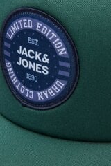 Кепкa Jack &amp; Jones 12248834DARKGREEN-OS цена и информация | Мужские шарфы, шапки, перчатки | pigu.lt