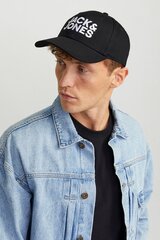 Кепкa Jack &amp; Jones 12254296WHITE-OS цена и информация | Мужские шарфы, шапки, перчатки | pigu.lt