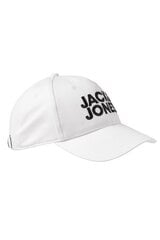 Кепкa Jack &amp; Jones 12254296WHITE-OS цена и информация | Мужские шарфы, шапки, перчатки | pigu.lt