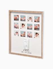 Набор рамок для детских штампов Baby Art First Year Print Frame цена и информация | Отпечатки для младенцев | pigu.lt