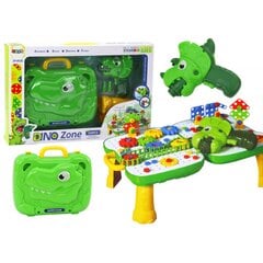 Konstruktorius su žaisliniu grąžtu Lean Toys Dino Zone kaina ir informacija | Konstruktoriai ir kaladėlės | pigu.lt