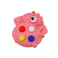 Antistresinis sensorinis žaislas dinozauras Lean Toys Pop It, rožinis kaina ir informacija | Žaislai mergaitėms | pigu.lt