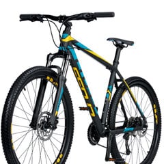 Kalnų dviratis CROSS GRX 9 29", juodas/mėlynas kaina ir informacija | Dviračiai | pigu.lt