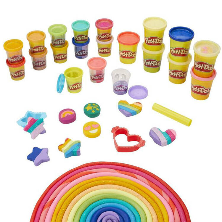 Blizgaus plastilino rinkinys Hasbro Play-Doh, 21 vnt. цена и информация | Lavinamieji žaislai | pigu.lt