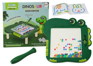 Edukacinis magnetinis stalas Lean Toys Dinozauras, žalias kaina ir informacija | Lavinamieji žaislai | pigu.lt