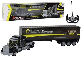 Nuotoliniu būdu valdomas sunkvežimis 27MHZ Lean Toys, juodas kaina ir informacija | Žaislai berniukams | pigu.lt