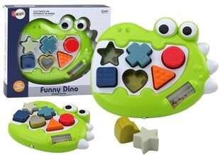 Sensorinis rūšiuoklis su garso efektais Lean Toys Dinozauras kaina ir informacija | Žaislai kūdikiams | pigu.lt