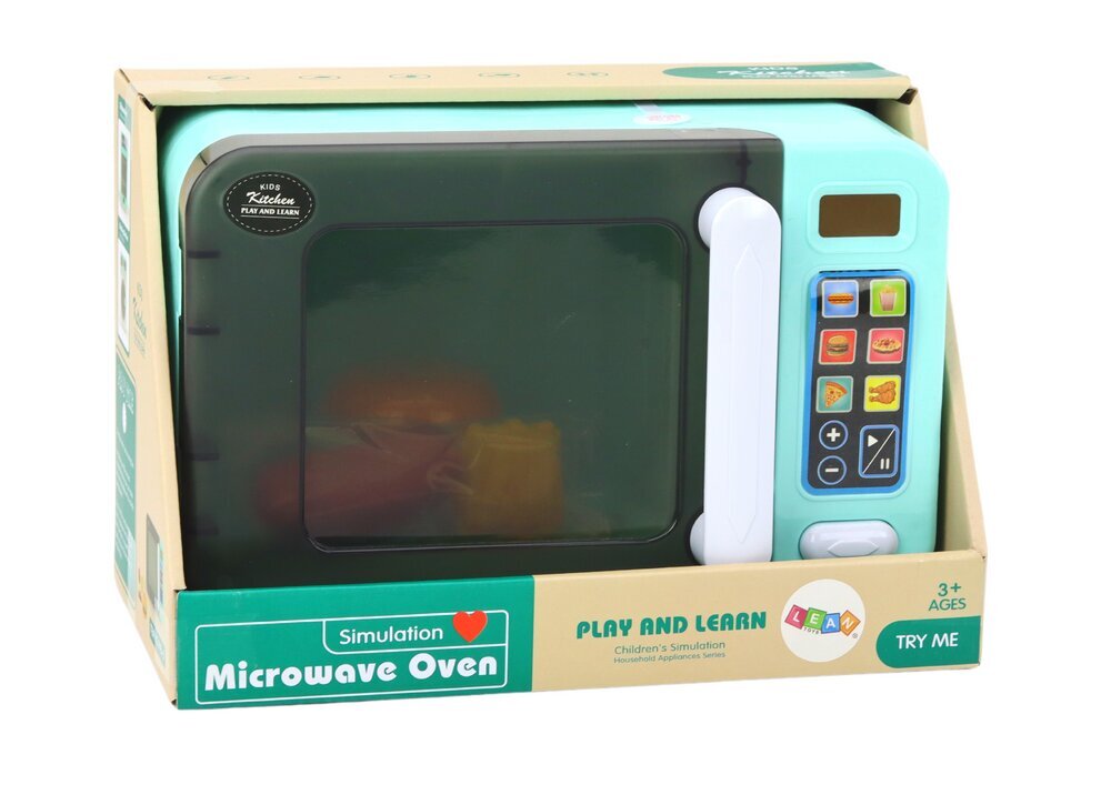Žaislinė mikrobangų krosnelė su priedais Lean Toys kaina ir informacija | Žaislai mergaitėms | pigu.lt