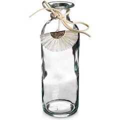 декоративная стеклянная ваза для цветов, 16 см цена и информация | Вазы | pigu.lt