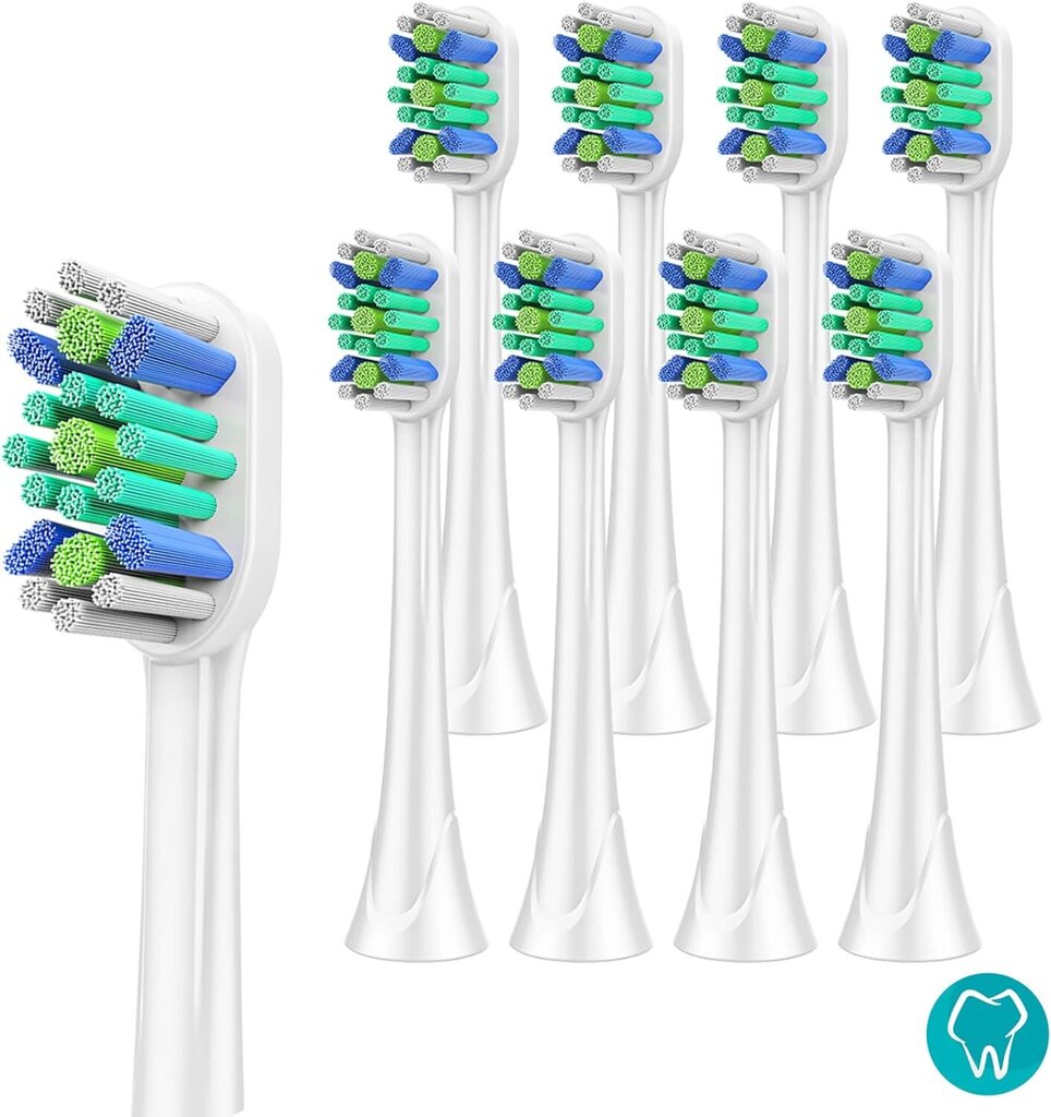 Насадка для электрической зубной щетки 8 насадок ONDOMED, ​​подходящих для  Philips Sonicare цена | pigu.lt