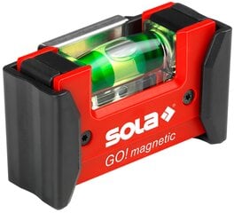 Уровень GO! Magnetic со вставкой Sola цена и информация | Механические инструменты | pigu.lt