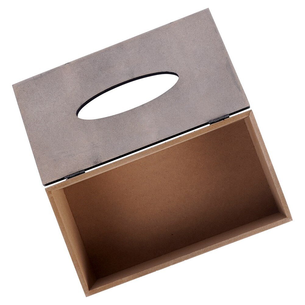 Popierinių servetėlių dėžutė, ruda/pilka kaina ir informacija | Virtuvės įrankiai | pigu.lt