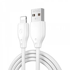 WIWU cable Pioneer Wi-C001 USB - Lightning 2,4A 1,0m white цена и информация | WiWU Мобильные телефоны, Фото и Видео | pigu.lt