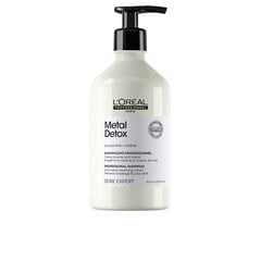 L´Oréal Professionnel Série Expert Metal Detox Professional Shampoo Anti-metal Cleasing Cream valomasis šampūnas dažytų plaukų blizgesiui ir apsaugai 500 ml kaina ir informacija | Plaukų formavimo priemonės | pigu.lt