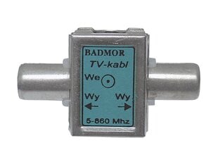 Badmor кабельное телевидение разветвитель r-2 мини цена и информация | ТВ-антенны и аксессуары к ним | pigu.lt