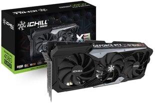 Inno3D GeForce RTX 4080 Super iChill X3 (C408S3-166XX-187049H) цена и информация | Видеокарты (GPU) | pigu.lt