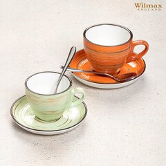Wilmax puodelis su lėkštute, 75 ml kaina ir informacija | Taurės, puodeliai, ąsočiai | pigu.lt