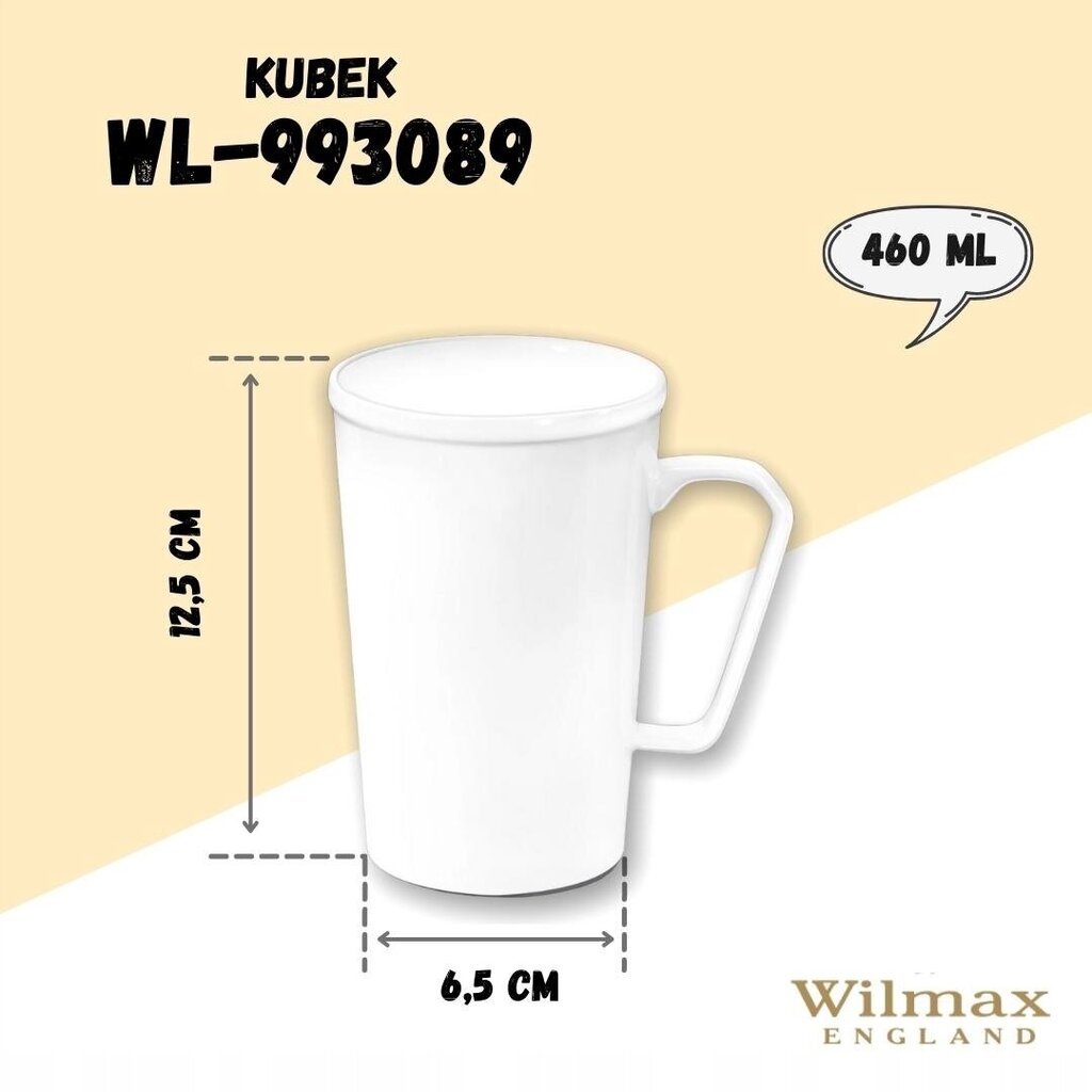 Wilmax puodelis, 420 ml цена и информация | Taurės, puodeliai, ąsočiai | pigu.lt