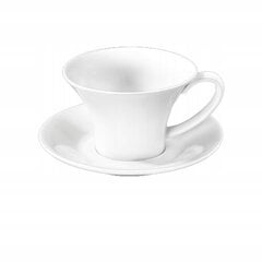 Wilmax puodelis su lėkštute, 430 ml цена и информация | Стаканы, фужеры, кувшины | pigu.lt
