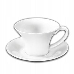 Wilmax puodelis su lėkštute, 430 ml цена и информация | Стаканы, фужеры, кувшины | pigu.lt