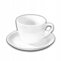 Wilmax puodelis su lėkštute, 190 ml цена и информация | Стаканы, фужеры, кувшины | pigu.lt