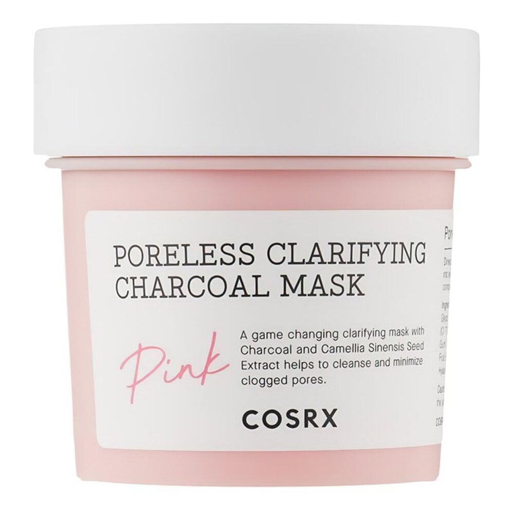 Valomoji kreminė rožinio molio kaukė Cosrx Poreless Clarifying Charcoal Mask, 110 g kaina ir informacija | Veido kaukės, paakių kaukės | pigu.lt