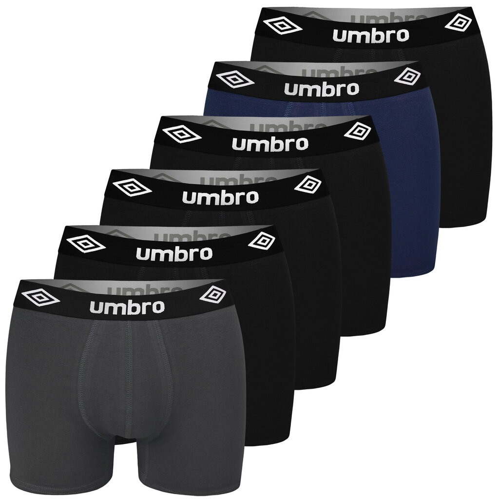 Trumpikės vyrams Umbro, įvairių spalvų, 6vnt kaina ir informacija | Trumpikės | pigu.lt