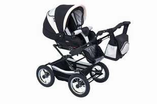 Vežimėlis - automobilinė kėdutė Baby Fashion Fanari 3in1, black/white kaina ir informacija | Vežimėliai | pigu.lt