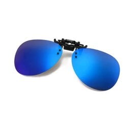 Очки солнцезащитные поляризационные "POLICE-MIRROR Blue", Линзы солнцезащитные, Flip-up цена и информация | Солнцезащитные очки для мужчин | pigu.lt