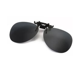 Очки солнцезащитные поляризационные "POLICE-GREY", Линзы солнцезащитные, Flip-up цена и информация | Легкие и мощные прозрачные защитные очки для велосипедов | pigu.lt