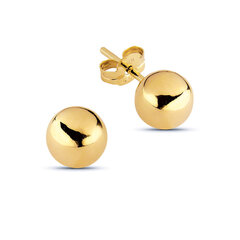 Золотые серьги-шарики, 5 мм цена и информация | Серьги | pigu.lt
