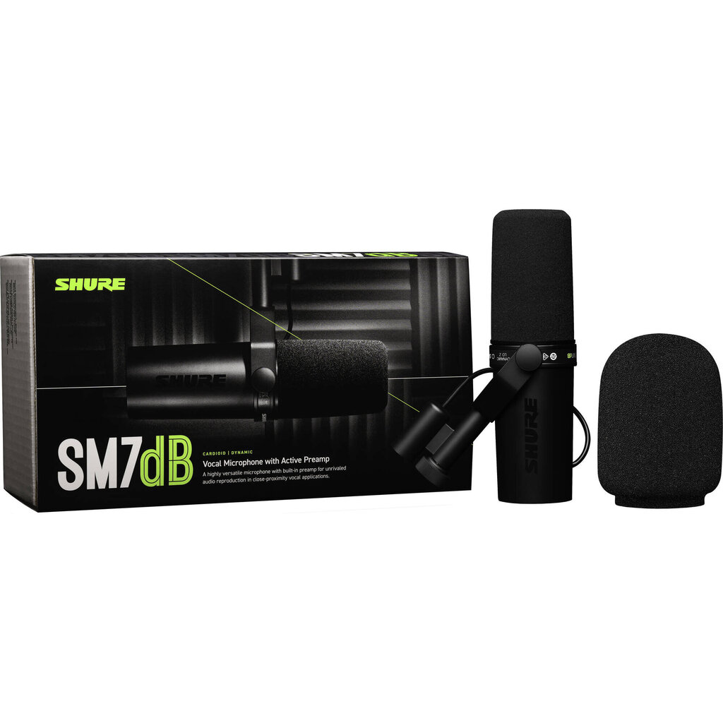 Shure SM7DB dinaminis vokalinai mikrofonas kaina ir informacija | Mikrofonai | pigu.lt