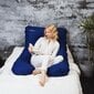U-formos miego ir maitinimo pagalvė nėščiosioms MKS, mėlyna, 100x150 cm цена и информация | Maitinimo pagalvės | pigu.lt