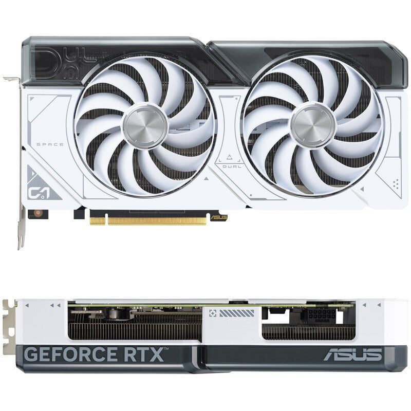 Asus Dual GeForce RTX 4070 Super White Edition (90YV0K85-M0NA00) цена и информация | Vaizdo plokštės (GPU) | pigu.lt