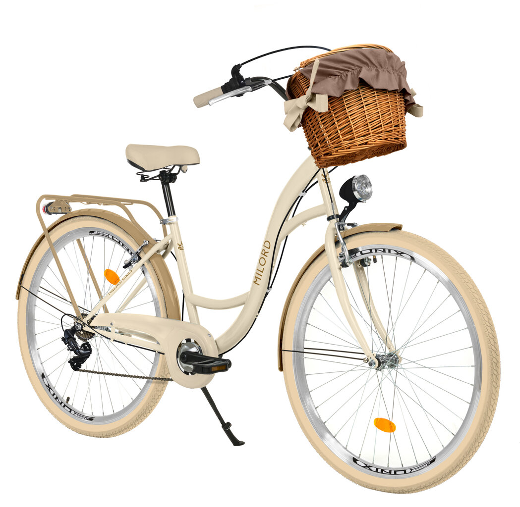 Milord City dviratis Creme 28" 7 pavaros kaina ir informacija | Dviračiai | pigu.lt