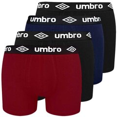 Комплект мужских трусов-боксеров Umbro, 4 штуки, хлопок, BM560, размер M цена и информация | Трусы | pigu.lt