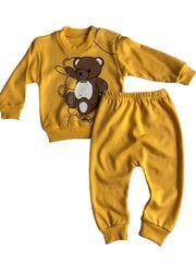 Комплект для мальчиков Kiddi Max, желтый цена и информация | Комплекты одежды для новорожденных | pigu.lt