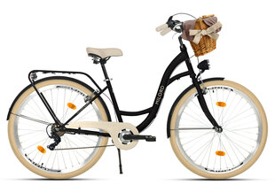 Miesto dviratis Milord City 28", juodas/smėlio spalvos kaina ir informacija | Dviračiai | pigu.lt