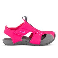 Сандалии для девочек Nike Sunray Protect 2, неоновые розово-серые цена и информация | Детские сандали | pigu.lt
