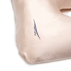 Подушка для сна и кормления U-образная для беременных, Кремовая, 100х150см цена и информация | Подушки для беременных и кормящих | pigu.lt
