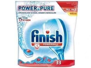 Finish Power&Pure indaplovių tabletės, 33 vnt. kaina ir informacija | Indų plovimo priemonės | pigu.lt