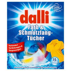 Салфетки для захвата цвета и грязи Dalli Farb 15 шт. цена и информация | Средства для стирки | pigu.lt