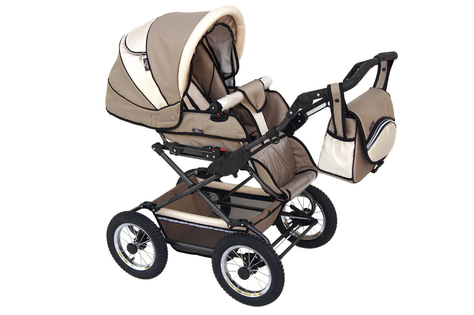 Vežimėlis Baby Fashion Fanari 2in1, Beige kaina ir informacija | Vežimėliai | pigu.lt