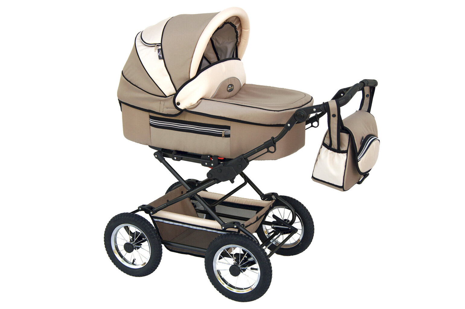 Vežimėlis Baby Fashion Fanari 2in1, Beige kaina ir informacija | Vežimėliai | pigu.lt