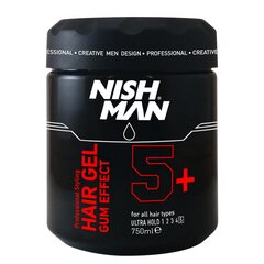 Гель для волос Nishman Hair Gel 5+, 750 мл цена и информация | Средства для укладки волос | pigu.lt