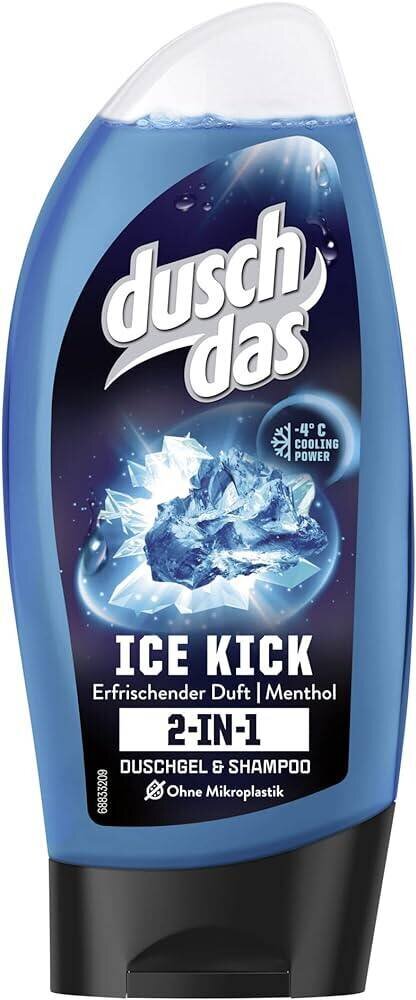 Dušo želė Duschdas Ice Kick 2in1, 250 ml цена и информация | Dušo želė, aliejai | pigu.lt