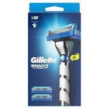 Skustuvas Gillette Mach 3 Turbo, su 3 ašmenimis, 1 vnt. kaina ir informacija | Skutimosi priemonės ir kosmetika | pigu.lt