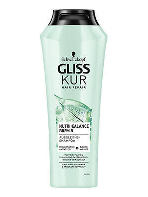 Plaukų šampūnas Schwarzkopf Gliss Kur Hair Repair Nutri-Balance, 250 ml kaina ir informacija | Šampūnai | pigu.lt